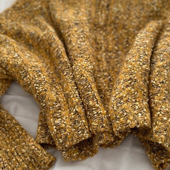 Wonderly Chunky Knit Mustard Yellow Sweater Textured Size M - Picture 6 of 8